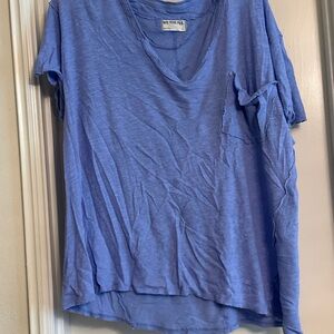 We The Free Light Blue Short Sleeve Tee